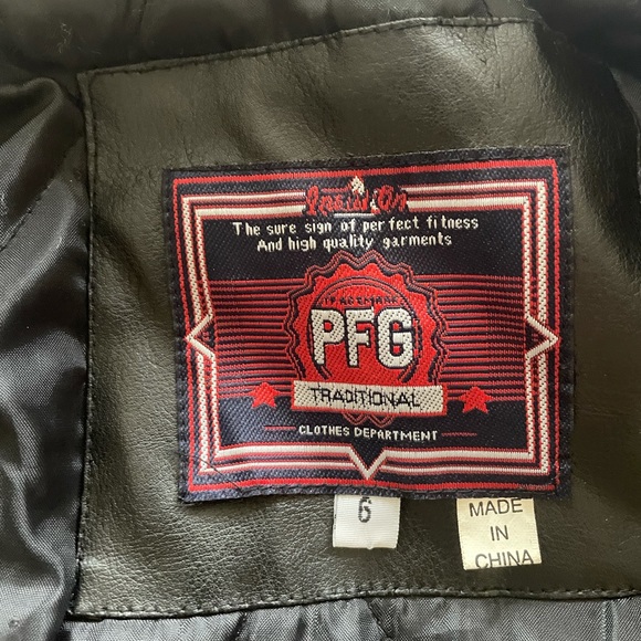 Faux leather moto jacket size 6 - Picture 2 of 4